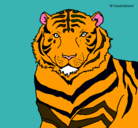 Dibujo Tigre pintado por ltigre