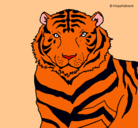 Dibujo Tigre pintado por nicolledaniela