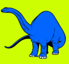 Dibujo Braquiosaurio II pintado por Luisito