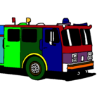 Dibujo Camión de bomberos pintado por cristobaltoro