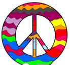 Dibujo Símbolo de la paz pintado por anelelizabeth