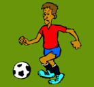 Dibujo Jugador de fútbol pintado por sdsda