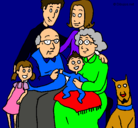 Dibujo Familia pintado por luzdenys