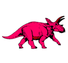Dibujo Triceratops pintado por daniels