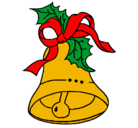 Dibujo Campana de navidad pintado por julieta