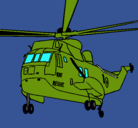Dibujo Helicóptero al rescate pintado por fernanda