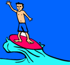 Dibujo Surfista pintado por milagrosbradley
