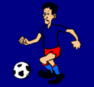 Dibujo Jugador de fútbol pintado por juniorr
