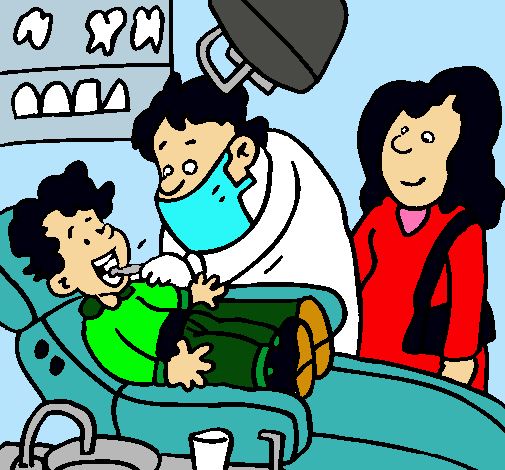 Niño en el dentista