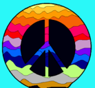 Dibujo Símbolo de la paz pintado por jose