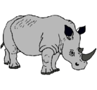 Dibujo Rinoceronte pintado por jeremy