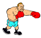 Dibujo Boxeador pintado por lauti