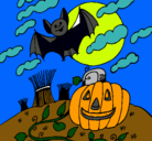 Dibujo Paisaje de Halloween pintado por NANNY