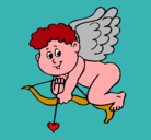 Dibujo Cupido pintado por catalinacastaedagars