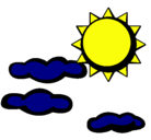 Dibujo Sol y nubes 2 pintado por marelen