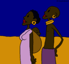 Dibujo Familia de Zanmbia pintado por raul3