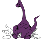 Dibujo Diplodocus sentado pintado por edwinboy
