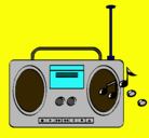 Dibujo Radio cassette 2 pintado por adrianyelis