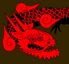 Dibujo Dragón japones II pintado por quim