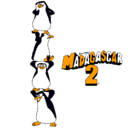 Dibujo Madagascar 2 Pingüinos pintado por Ale