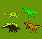 Dibujo Dinosaurios de tierra pintado por SEBASTIAN