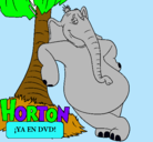 Dibujo Horton pintado por ivan