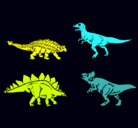 Dibujo Dinosaurios de tierra pintado por oriol