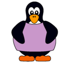 Dibujo Pingüino pintado por ceci