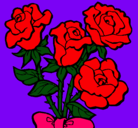 Dibujo Ramo de rosas pintado por Roxanna