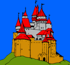 Dibujo Castillo medieval pintado por esteban