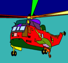 Dibujo Helicóptero al rescate pintado por joel