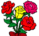 Dibujo Ramo de rosas pintado por Betto