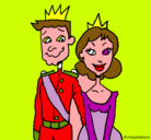 Dibujo Príncipe y princesa pintado por senisienta