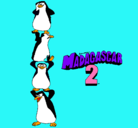 Dibujo Madagascar 2 Pingüinos pintado por Martina