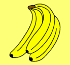 Dibujo Plátanos pintado por hanon