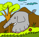 Dibujo Elefante pintado por dulcemaria