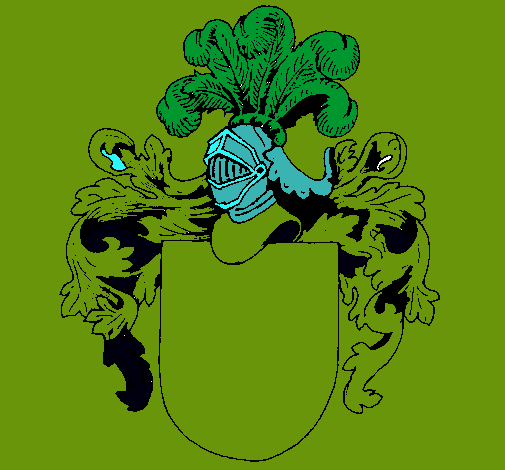 Escudo de armas y casco