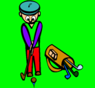 Dibujo Jugador de golf II pintado por budie