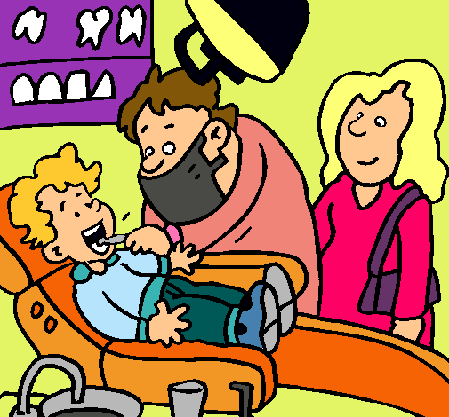 Niño en el dentista