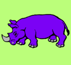 Dibujo Rinoceronte pintado por mario