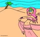 Dibujo Sahara pintado por Neydi