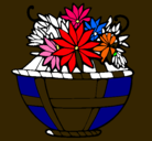 Dibujo Cesta de flores 11 pintado por merari