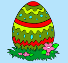 Dibujo Huevo de pascua 2 pintado por fatima