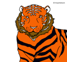 Dibujo Tigre pintado por SFYUJKLOLHLY