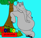 Dibujo Horton pintado por pina