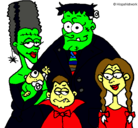 Dibujo Familia de monstruos pintado por jesusmanuel