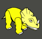 Dibujo Triceratops II pintado por beto