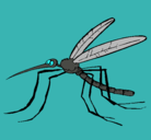 Dibujo Mosquito pintado por luli