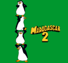 Dibujo Madagascar 2 Pingüinos pintado por carlos