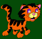 Dibujo Gato con manchas pintado por tigresito